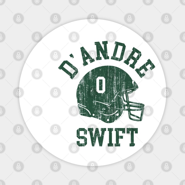 D'Andre Swift Philadelphia Helmet Font Magnet by TodosRigatSot